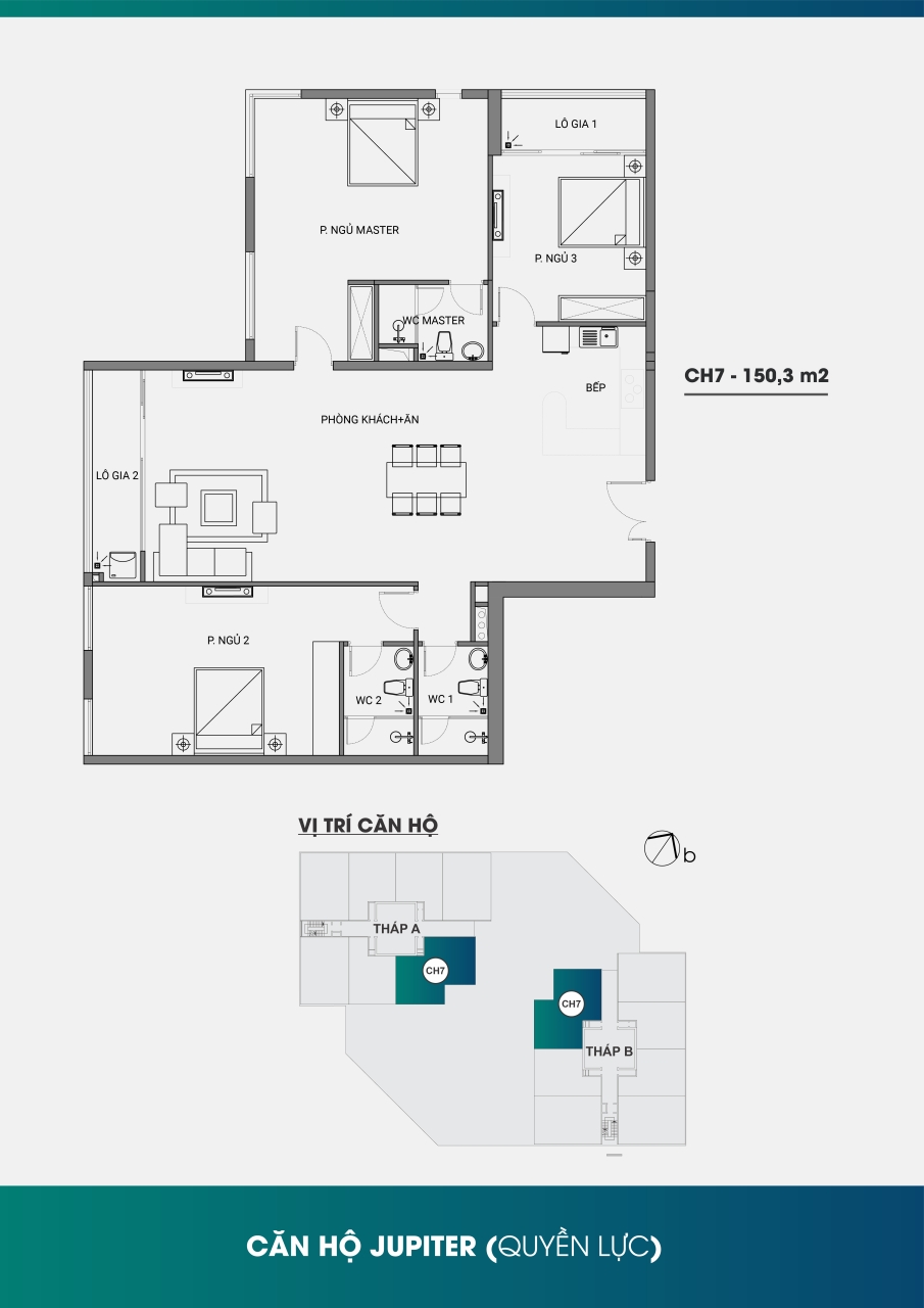 Căn hộ Jupiter CH7