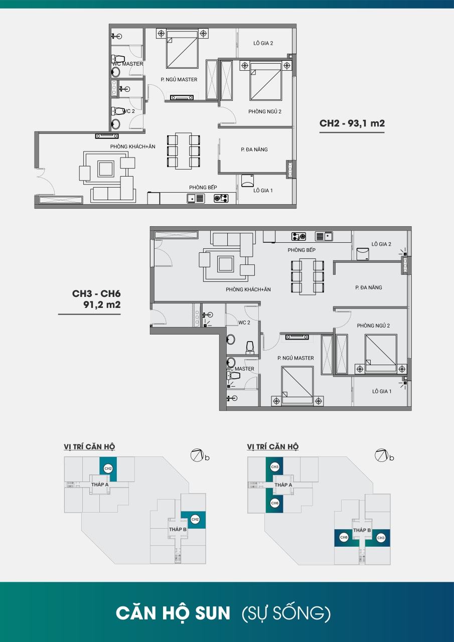 Căn hộ Sun CH2 CH3 CH6